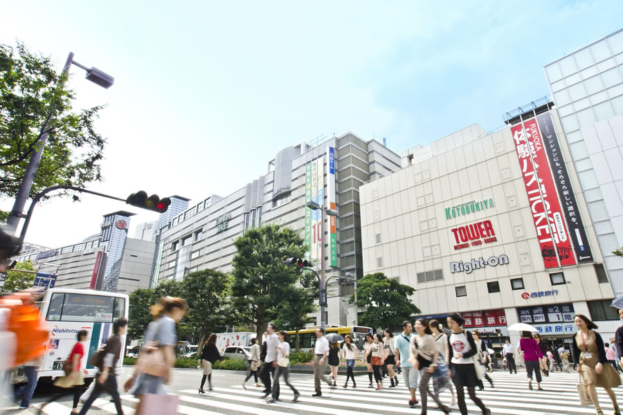 単身・カップルエリアの街並み