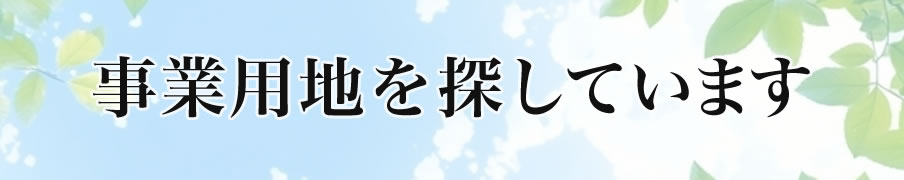 事業用地を探しています