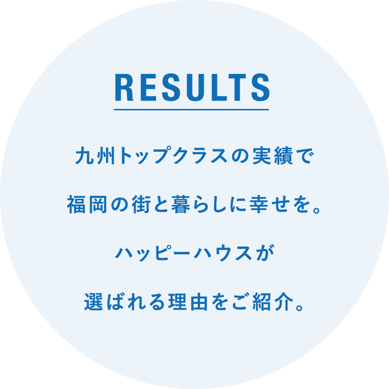 九州トップクラスの実績で福岡の街と暮らしに幸せを。ハッピーハウスが選ばれる理由をご紹介。
