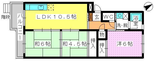 アベニュー８８ / 103号室 間取り
