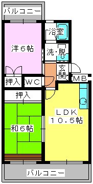 エクセレント古田 / 102号室 間取り