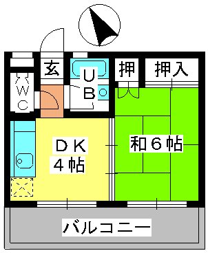 グレイシャス長尾 / 203号室 間取り