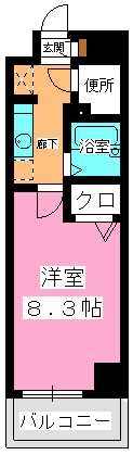 ルミノスコート / 503号室 間取り