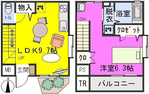 ラ・ネージュ / 101号室 間取り