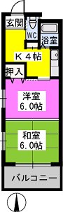 パークサイド黒川 / 302号室 間取り
