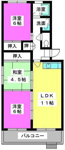 レジデンス秋根 / 303号室 間取り