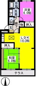 Ｆｌｏｗｅｒ’２４ / 205号室 間取り