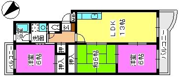 エクセル篠栗 / 303号室 間取り