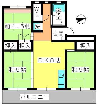 工藤ビル / 403号室 間取り