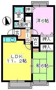 エステート長者原 / 202号室 間取り