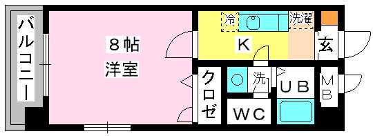 スクレーパー東 / 501号室 間取り