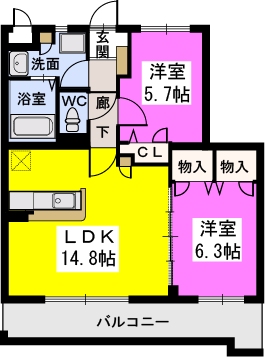 リヴェール高田 / 103号室 間取り