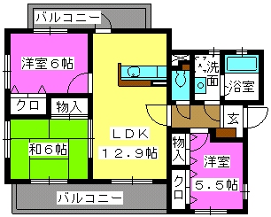 リヴェール花水木 / 203号室 間取り