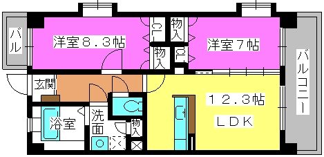 グラン　イー　コート / 803号室 間取り