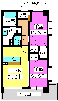 ＳＲ空港前 / 403号室 間取り