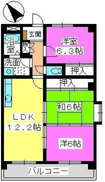 プレジオ篠栗Ⅱ / 301号室 間取り