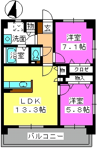 プレザントフレンド / 601号室 間取り