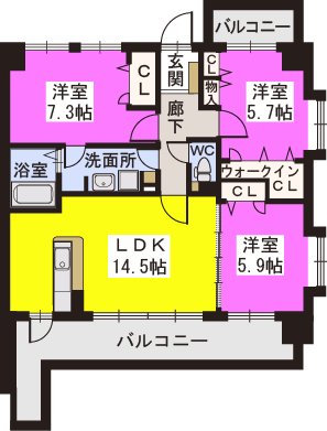 スルスO-DIK GARDEN / 701号室 間取り
