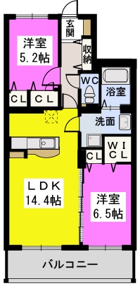 メゾンドロゼ / 302号室 間取り