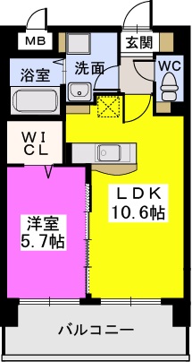 アルティメゾン博多 / 807号室 間取り
