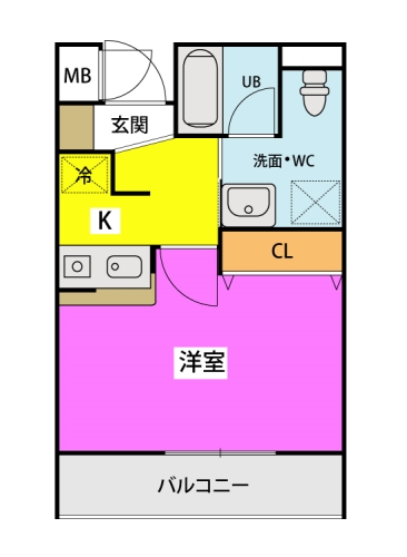 ラヴィータフェリーチェ二又瀬 / 202号室 間取り