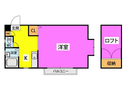 ルミエール原田 / 201号室 間取り