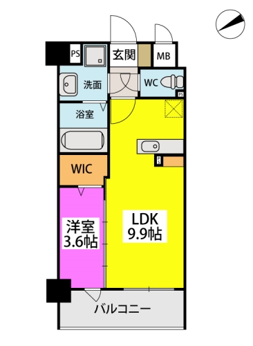CASA Fortuna / 402号室 間取り