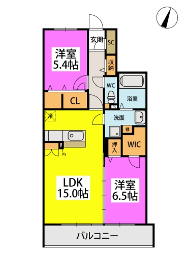 (仮称)PREAリジェール伊都 / 402号室 間取り