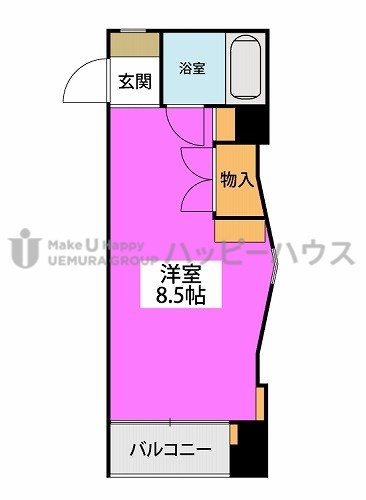鹿島ビル / 403号室 間取り