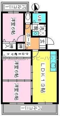 ドミール水城 / 202号室 間取り