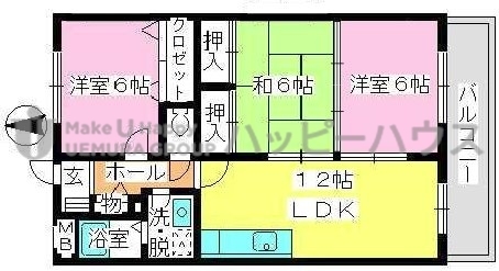 エクセレント中嶋Ⅱ / 203号室 間取り