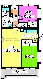 フルール９８ / 503号室 間取り