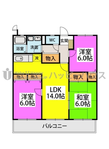 エクセレント中嶋Ⅲ / 503号室 間取り