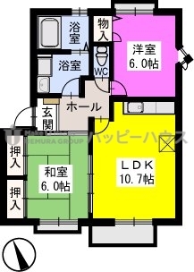 ティアラ萩尾 / 201号室 間取り