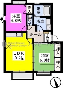 ティアラ萩尾 / 205号室 間取り