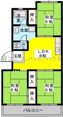 セルサス２１ / 201号室 間取り