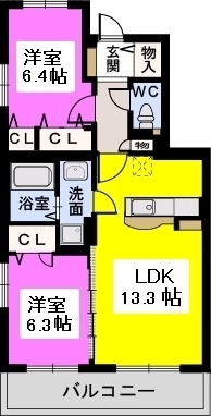 ステラ ウエスト / 201号室 間取り