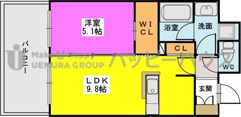 Ｒ＆Ｒ / 405号室 間取り