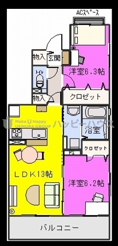 エスペランサ / 103号室 間取り