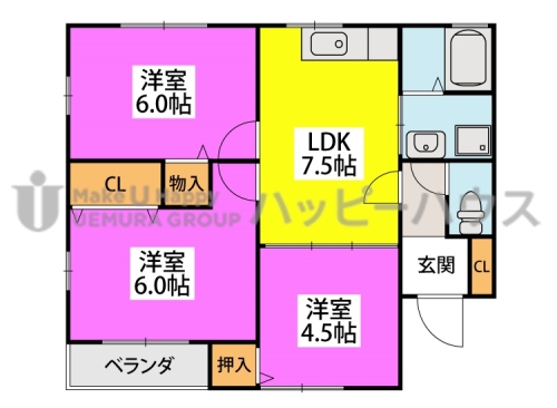 グリーンハイツ / 102号室 間取り