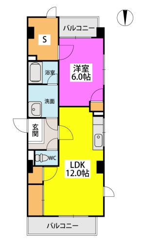 プリンスマンション五条 / 301号室 間取り