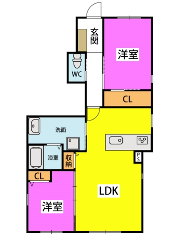 ラポム / 101号室 間取り
