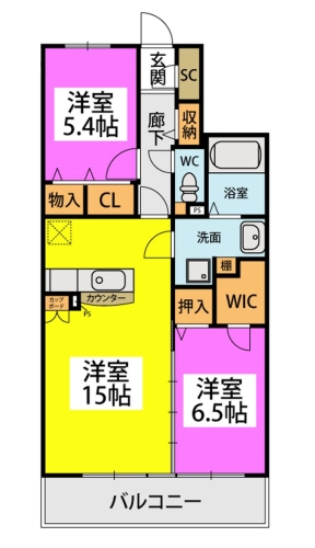 (仮称)プレアevL幸神４丁目 / 202号室 間取り