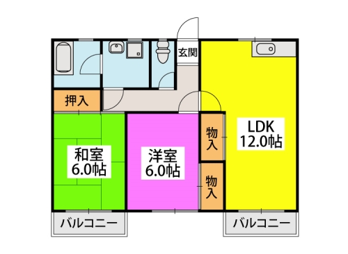 林ビル / 501号室 間取り