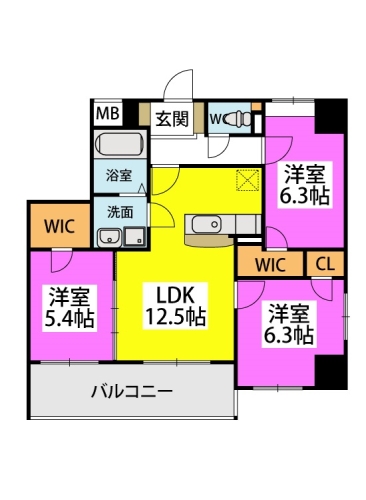 (仮称)九州共立大前マンション / 501号室 間取り