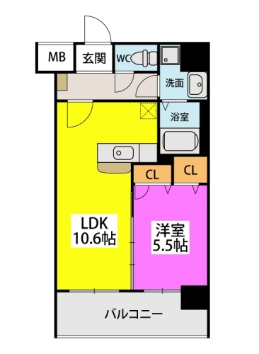 (仮称)九州共立大前マンション / 802号室 間取り