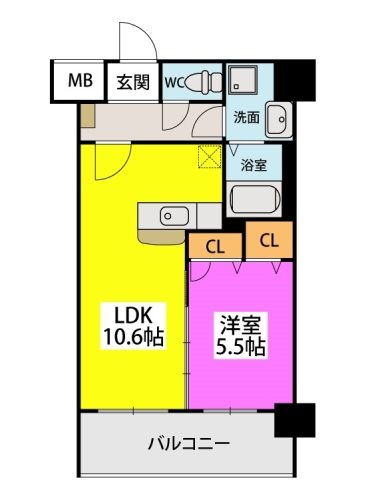 (仮称)九州共立大前マンション / 805号室 間取り