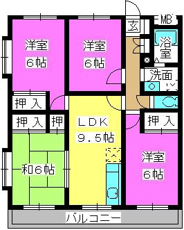 プログレス２１ / 303号室 間取り