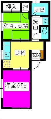 エム・ユー２ / 102号室 間取り