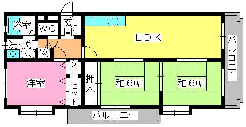 ジェントル藤崎 / 301号室 間取り